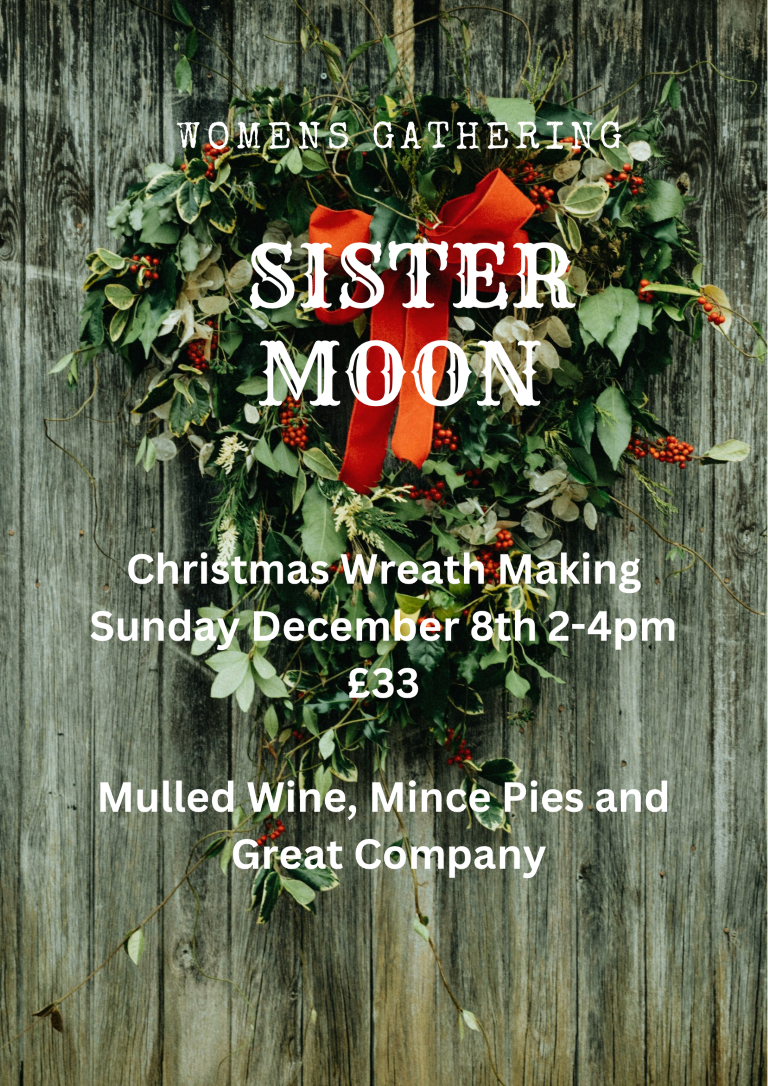 Norwich Yoga Central Sister Moon Christmas Wreath Making December 7th 2-4pm £33